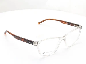 Armani Exchange AX3047 8235 Cat Eye Transparent Crystal Womens Eyeglasses 53mm - Picture 1 of 6