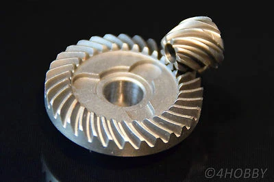 Tellerrad + Ritzel 32-9 Zahnrad Getriebe 11,7 + 6 mm Antrieb Zahnräder Stahl 90° - Bild 1 von 3