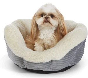Amazon Basics Warming Pet Bed For Cats or Dogs 30 Inch Circular Bed New - Picture 1 of 7
