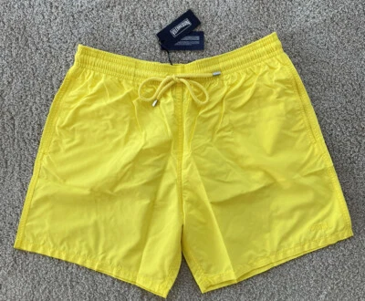 New Vilebrequin MOOREA WATER-REACTIVE SAND Swim Trunks- 3XL MEN- YELLOW - XXXL - Image 1 of 4