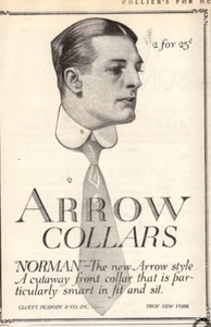 1914 J C Leyendecker Arrow Collar Norman original ad from Collier's -Rare - Picture 1 of 1