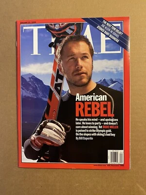 Time Magazine January 23, 2006- Bode Miller BRAND NEW No Label Olympics 🔥