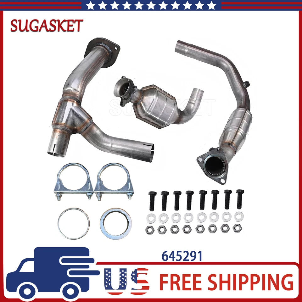 Convertidores catalíticos dobles de tubo Eng Y de 6,2 L para Cadillac Escalade 2007-2010 Foto 1 de 4