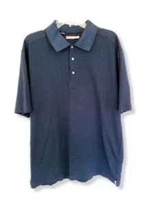 Cutter + Buck Men's Polo Shirt Blue Short Sleeve Cotton Blend Pullover Size L - Picture 1 of 8
