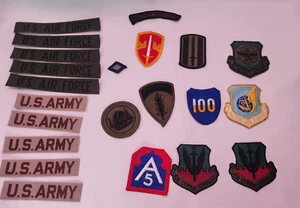 LARGE GROUP LOT US Army/ Air Force Military Patches - Picture 1 of 6