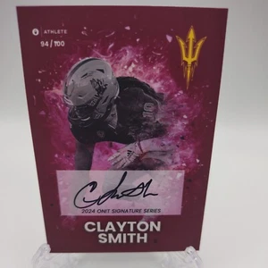 🚨 Clayton Smith 🚨 on card Auto Arizona State Sun Devils 94/100 ONIT Athlete - Picture 1 of 2