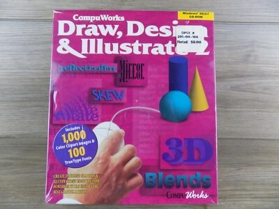 CompuWorks Draw, Design&Illustrate Window 95 CD-ROM New  - Image 1 of 4