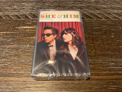 She & Him "A Very She & Him Christmas" (Cassette, Merge Records, 2022) Gold Tape - Image 1 of 2