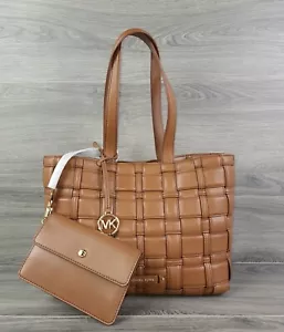 Michael Kors Tragetasche Medium Efeu East West gewebte Handtasche (braun) - Bild 1 von 9