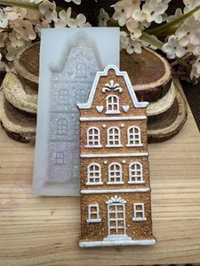 Molde de silicona hecho a mano para galletas de pan de jengibre de moda antigua para manualidades - Imagen 1 de 9