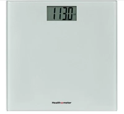 Báscula de baño digital compacta de vidrio de 500 lb de capacidad, 4 celdas de carga apagado automático Foto 1 de 3