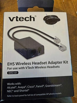 Vtech Wireless Headset Adapter EHS101 Shortel Avaya Cisco Fanvil NEC Groundstrea - Image 1 of 4