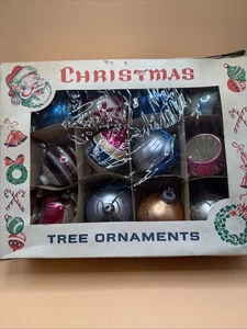 12 Vintage Glass Christmas Ornaments Poland And Shiny Brite Ornaments - Picture 1 of 11
