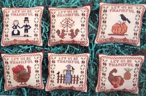 Blue Ribbon Designs AUTUMN WISHES Ornaments 6 Different Charts - Picture 1 of 3