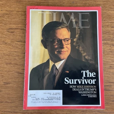 Time magazine 2025 August 18~Mike Johnson~Gaza~Giorgia Meloni~Erling Haaland - Image 1 of 4