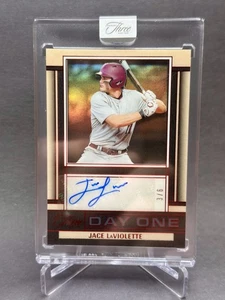 Jace LaViolette #/6 Day One Autographs Red 2025 Panini Three and Two Prospect - Picture 1 of 2