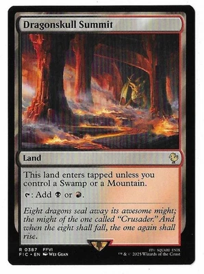 MTG Dragonskull Summit Final Fantasy Commander (FIC) Rare Magic #0387 Unplayed - Image 1 of 2