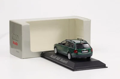 1:43 Minichamps Audi A6 Avant C5 tipo 4B 1998 verde metallizzato concessionario - Immagine 1 di 4