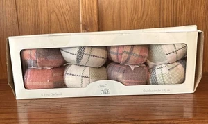 Plaid Pumpkin Garland 6 Foot Rustic Farmhouse Fall Decor 34th & Oak - Picture 1 of 4