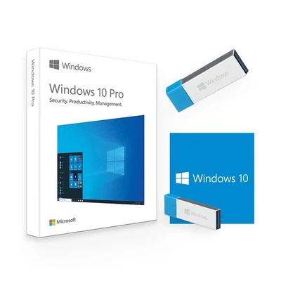 Windows 10 Pro 64-Bit USB Installer + Genuine Activation Key | Lifetime License - Image 1 of 4