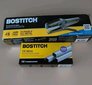 Bostitch Plier Stapler 2-45 Sheet Cap. Uses B8 Staples Black 02245 With Staples - Picture 1 of 7