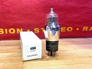Sylvania 6B6G Vacuum Tube Tested as NOS 100% - Picture 1 of 5