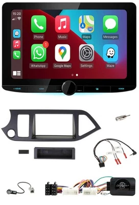 Kenwood Lenkrad USB DAB Bluetooth Autoradio für Kia Picanto ab 2011 Start-Stop - Bild 1 von 4