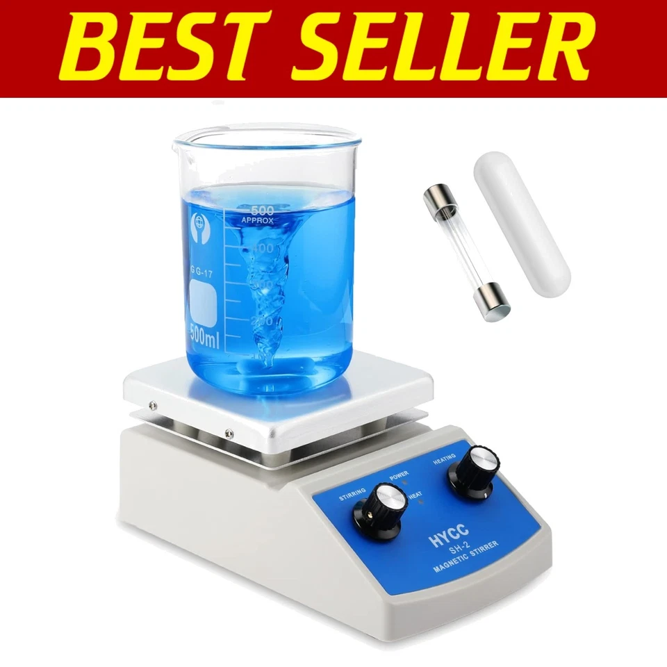High-Performance Magnetic Stirrer Hot Plate - 716°F, 100-2000RPM Precision - Image 1 of 4