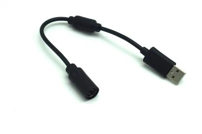 Breakaway USB Slim Cable Adapter for Microsoft Xbox 360 Wired Controller Black - Image 1 of 4