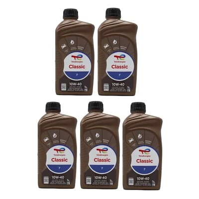 5X OLIO MOTORE TOTAL CLASSIC 7 10W40