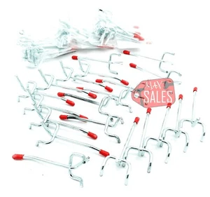 50pc 2" Peg Board Hooks Display Storage Organization 1/8" Pegboards  - Picture 1 of 1