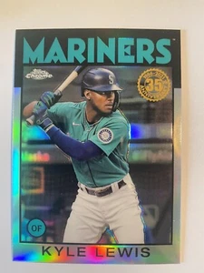 2021 Topps Chrome 1986 Baseball #86BC-22 Kyle Lewis - Seattle Mariners - Bild 1 von 1
