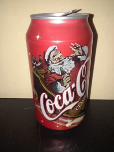 2001 Empty, SANTA, Coca-Cola Can,Christmas Holiday, USA   12oz Can - Picture 1 of 2
