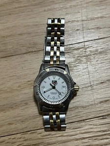 Tag Heuer Professional 200m Watch Quartz Lady Swiss Made WD1421P0 Gold x Silver - Picture 1 of 9