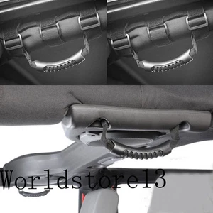 Front & Rear Roll Bar Grab Handles Kit for 2007-2018 Jeep Wrangler JK JKU - Picture 1 of 10