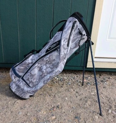 Bolsa de pie híbrida OGIO Woode - Arctic Camo - Soporte de golf de 5 vías  Foto 1 de 4