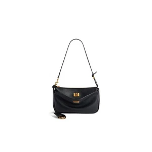 BALENCIAGA Rodeo $1690 Black Smooth Calfskin Sling Pochette Bag New/Authentic - Picture 1 of 4