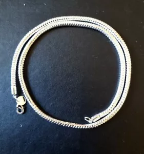 WHOLESALE 925 STERLIN6G SILVER FIL 18" 4MM WIDE SNAKE NECKLACE & FREE GIFTBOX. - Picture 1 of 9