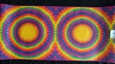 Papel Pintado Taylor Borders 750-7152 Psicodélico Retro Corbata Teñida RARO Extra Ancho Nuevo Foto 1 de 3