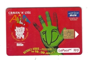 Bell Canada 1995 Juste pour rire festival $10 Phone Card - Picture 1 of 1