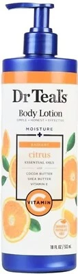 Dr Teal's Body Lotion, 24 Hour Moisture Vitamin C & Citrus Essential Oil 1pcs