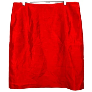 Neu mit Etikett Preston & York Damenrock Größe 16 orange klassisch knielang gefüttert - Bild 1 von 10