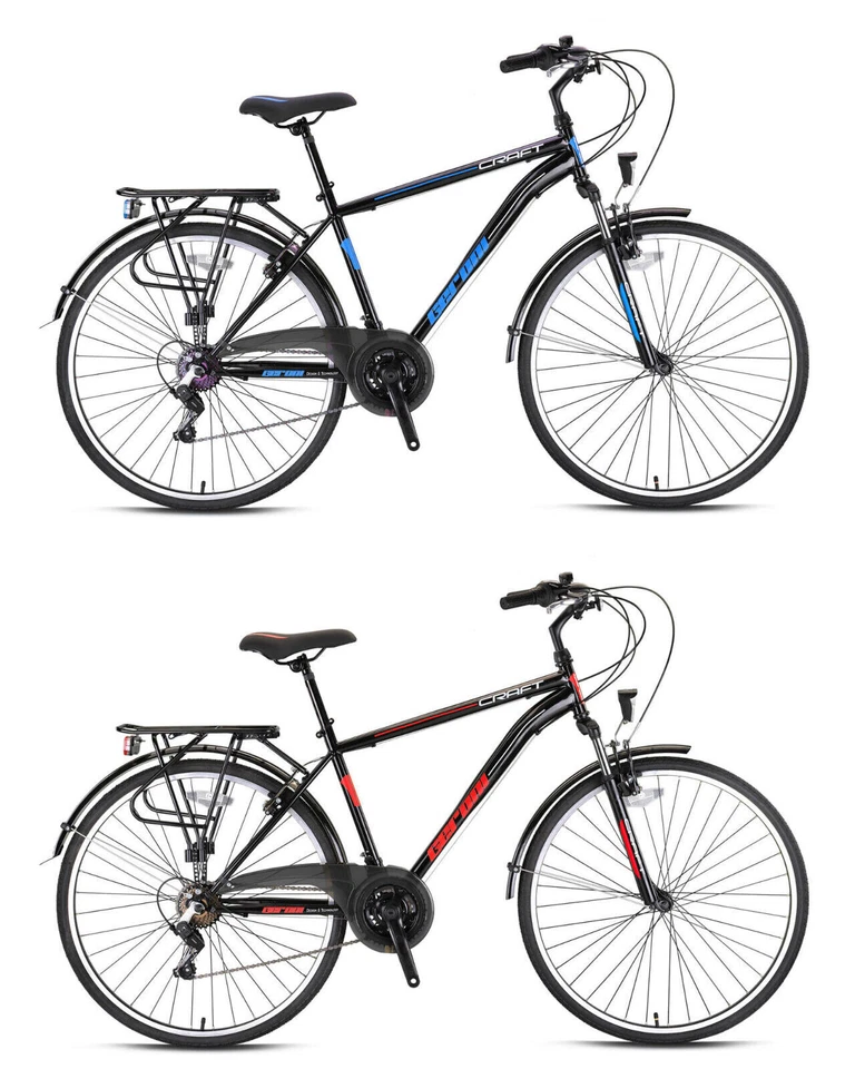 Geroni Craft Kinderfahrrad 24" 26" & 28" Zoll Trekkingrad Fahrrad Cityfahrrad - Bild 1 von 1