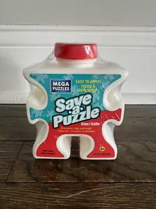 Mega Puzzles Save A Puzzle 8 Oz Glue & Applicator Non Toxic Dries Quick Clear - Picture 1 of 5