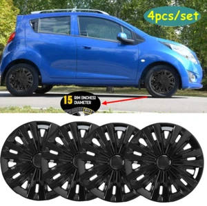 15" Set of 4 Wheel Covers Hub Caps fits R15 Tire & Steel Rim For Chevy Spark - Picture 1 of 13
