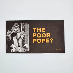 The Poor Pope? Tract Chick Publications Jack T. Chick Printed In USA 914/A - Picture 1 of 4