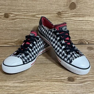 Gotta Flurt Shoes Size 9M TwistMe Bama Houndstooth Reversible Tongue Sneakers - Picture 1 of 8