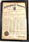 The Pennsylvania Fire Insurance Co Norristown PA Solicitor 1935 Document Frame