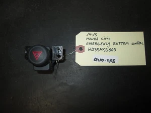 **13 14 15 CONTROL BOTÓN EMERGENCIA HONDA CIVIC #HD35M55003 (RELÉ-495)* - Imagen 1 de 2