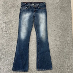 Abercrombie Fitch Jeans Womens 4L Bootcut Low Rise Denim Blue Wash Casual USA - Picture 1 of 12